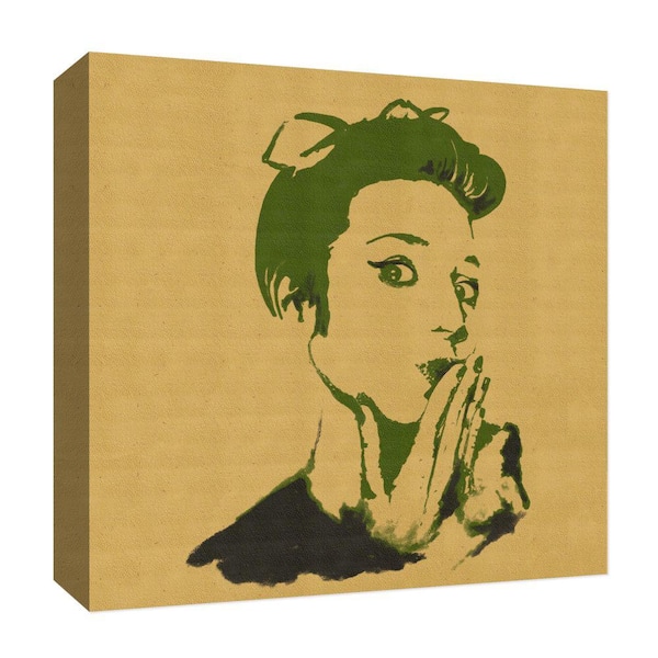 PTM Images Sepia Woman'' Canvas Abstract Wall Art 15 in. x 15 in.