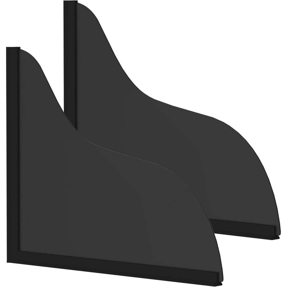 2-Pack Matte Black Acrylic Shower Splash Guard Kit Extra-Strong Adhesive Bathroom Water Blocker Accessory price history on PriceWatchPro