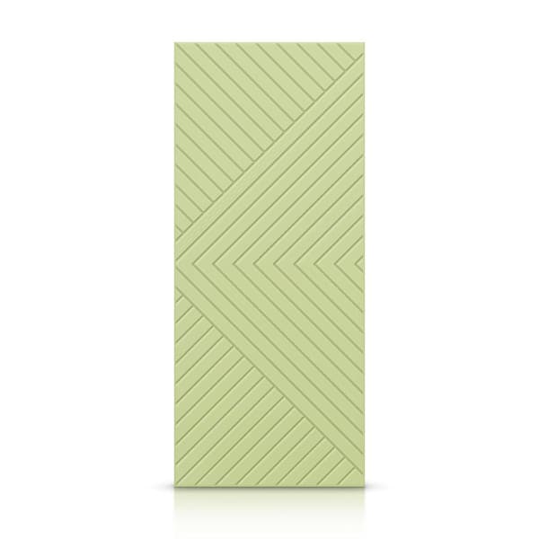 CALHOME 42 in. x 80 in. Hollow Core Sage Green Stained Composite MDF Interior Door Slab