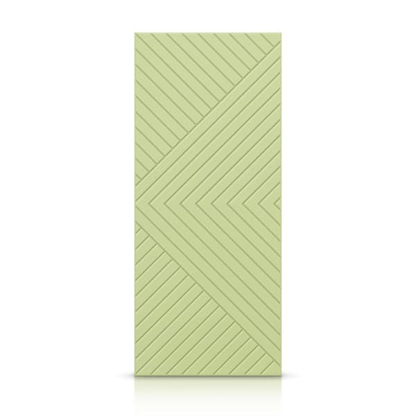 CALHOME 42 in. x 96 in. Hollow Core Sage Green Stained Composite MDF Interior Door Slab