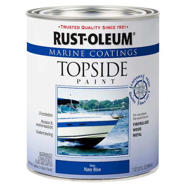 1 qt. Gloss Navy Blue Topside Paint (Case-2)