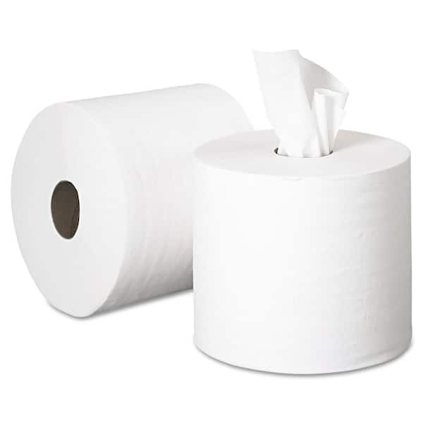 SofPull Perforated Paper WhiteTowels 7 4/5 x 15 (560 Sheets per Roll, 4 Rolls per Carton)