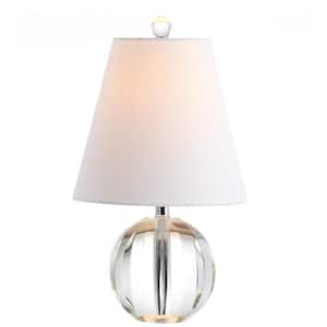 Goddard 16 in. Clear Crystal Ball/Metal LED Table Lamp, Clear