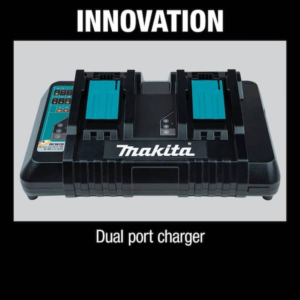 cash register shorthand lightly Makita 18-Volt Lithium-Ion Dual Port Rapid Optimum Charger DC18RD - The  Home Depot