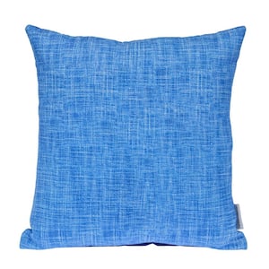 20 X 20 Transitional Woven Blue Square 18 in. x 18 in. Pillow