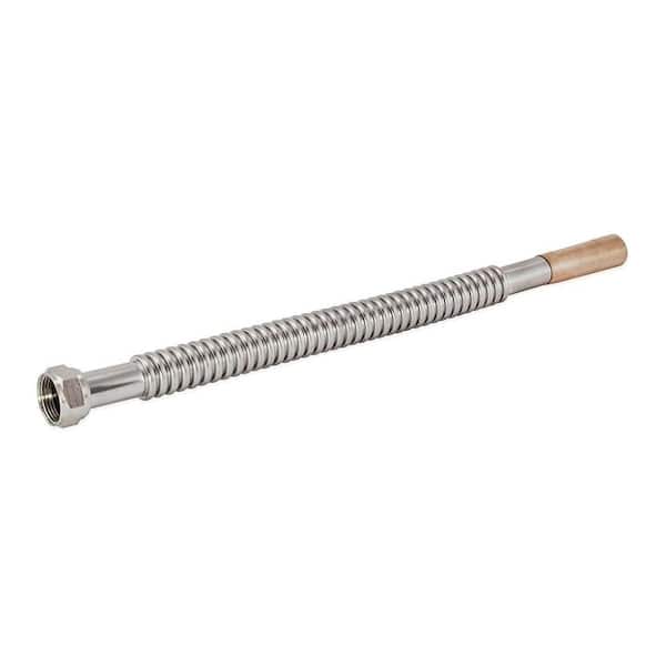 3/4 in. FIP x 3/4 in. x 2 ft. Female Sweat Stainless Steel Corrugated Water Heater Connector 3/4 in. FIP x 3/4 in. x 2 ft. Female Sweat Stainless Steel Corrugated Water Heater Connector