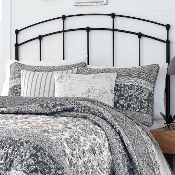 Twin Abbey Reversible Quilt Set Gray - Stone Cottage