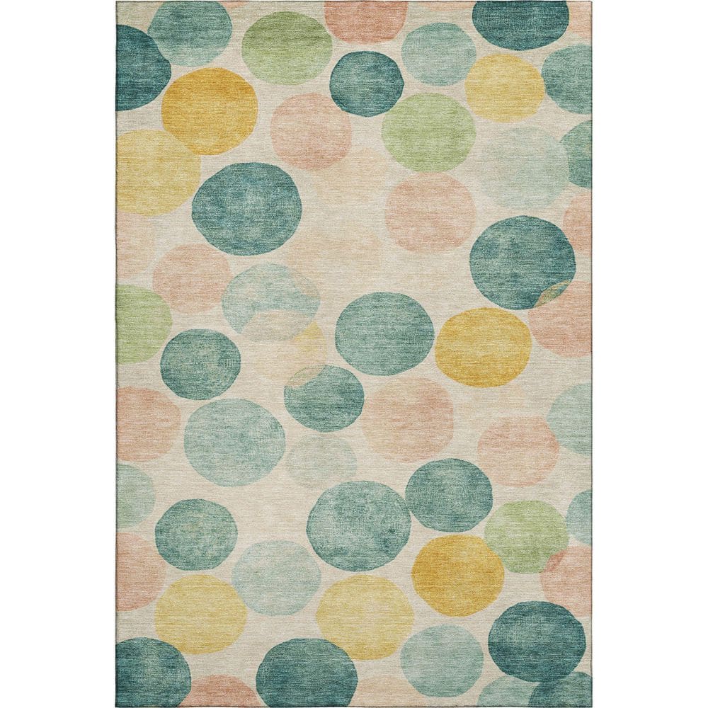 Mayfield Premium Machine Washable Abstract AMF1898 Teal 5 ft. x 7 ft. 6 in. Area Rug price history on PriceWatchPro