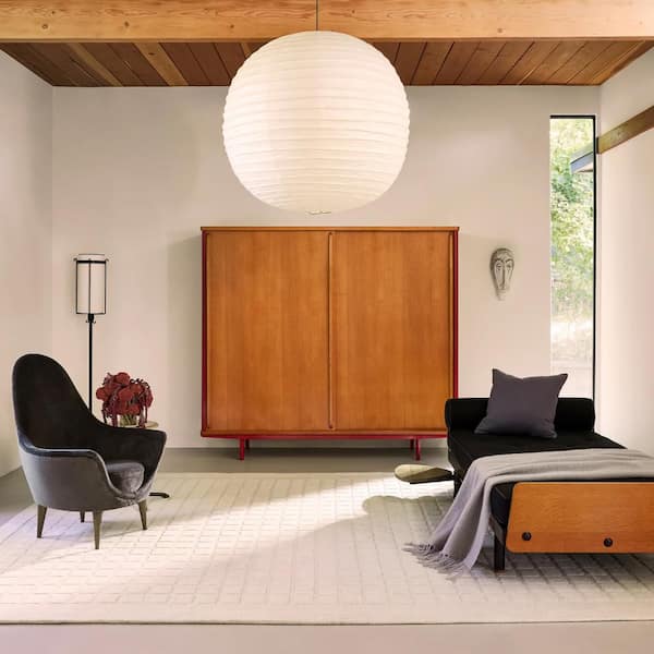 Fritz Checked Wool Beige 9 ft. x 12 ft. Indoor Area Rug