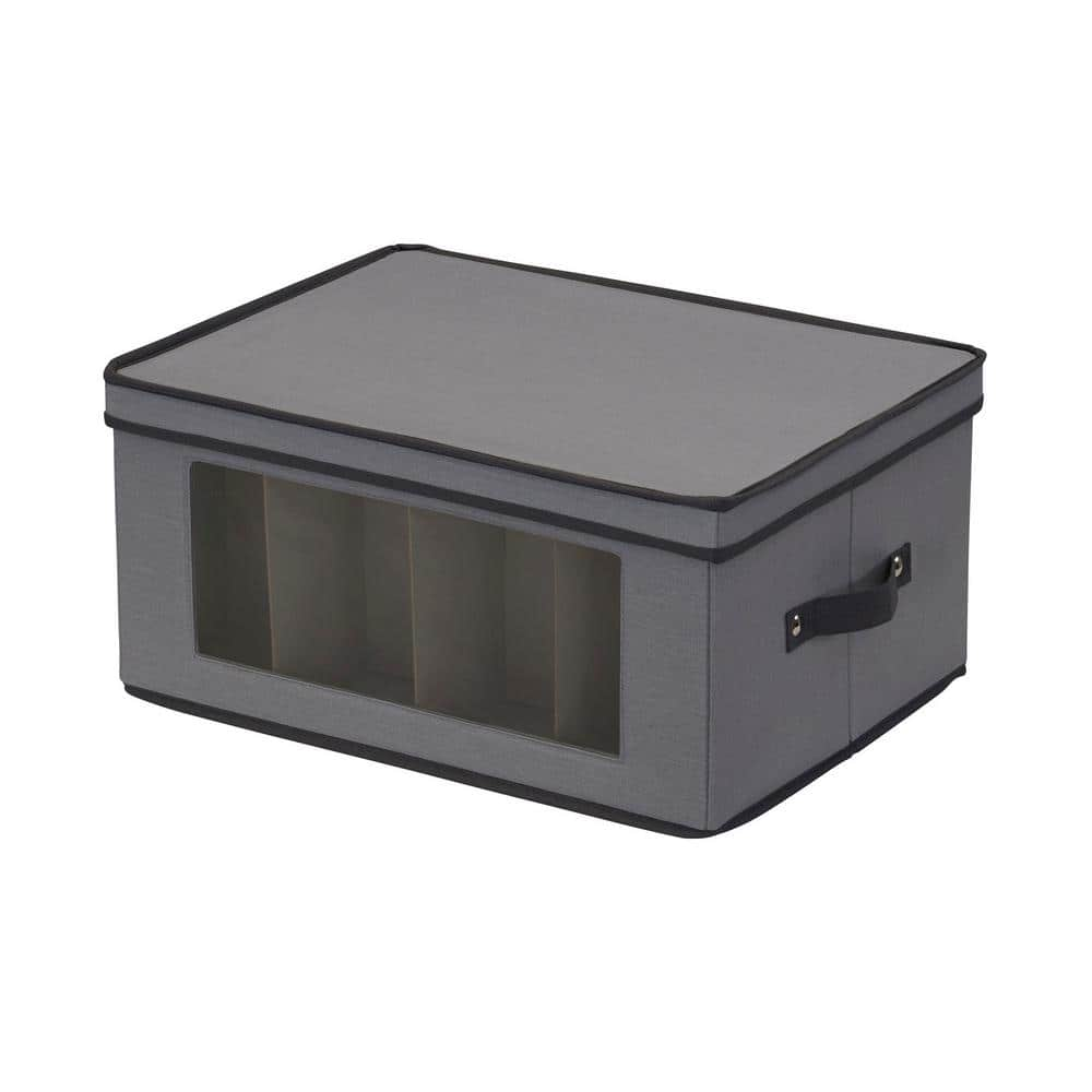 Wine Glasses Storage Box - Grey - On Sale - Bed Bath & Beyond - 34323461