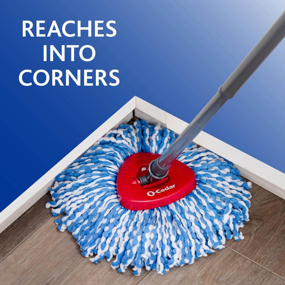 O-Cedar EasyWring Blue and White Microfiber Spin Mop Refill