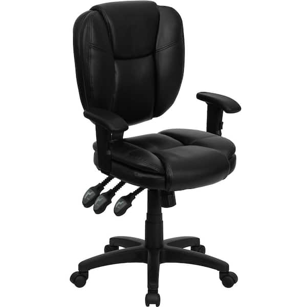 Flash Furniture Black Leather Office/Desk Chair