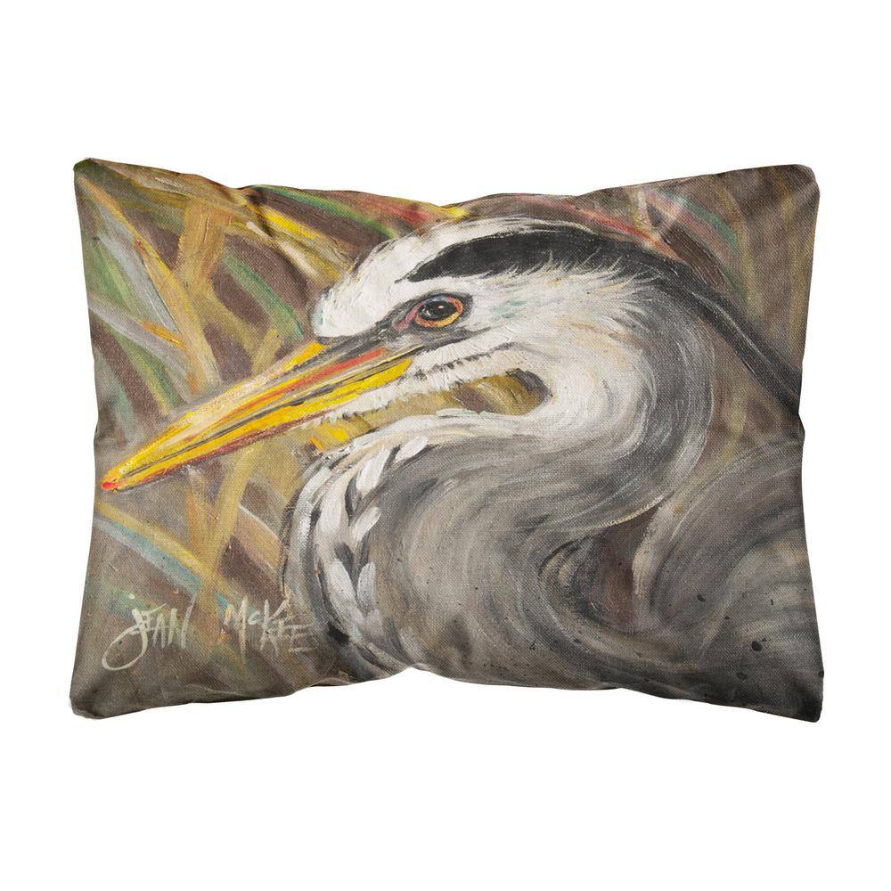 blue heron throw pillows