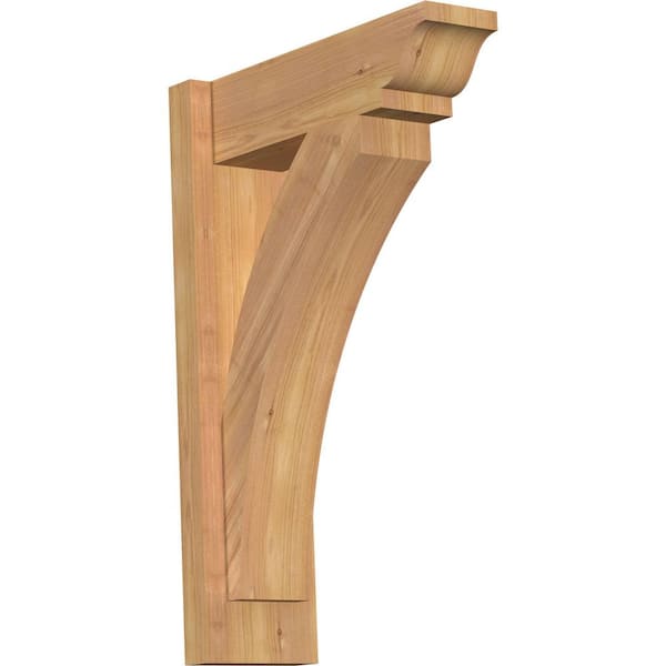 Ekena Millwork 6 in. x 24 in. x 16 in. Western Red Cedar Thorton Traditional Smooth Outlooker