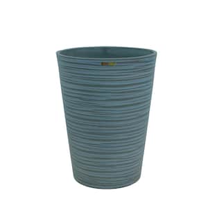 Tall Cone Carved 12.2 in. W x 18.1 in. H Bluestone Indoor/Outdoor Resin Decorative Planter 1-Pack
