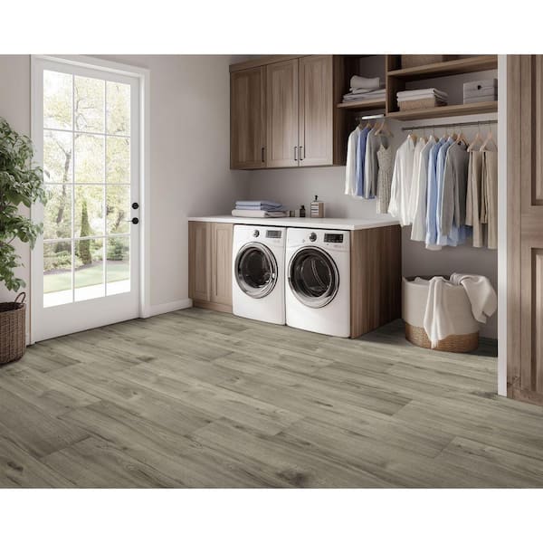 Daphne Oak 22 Mil 9.4 in. W x 47.8 in. L Waterproof Click Lock Luxury Vinyl Plank Flooring (21.9 sq. ft./Case)