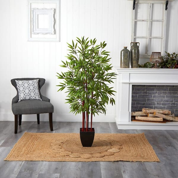 Nearly Natural 5' Curved Bamboo Artificial Tree 