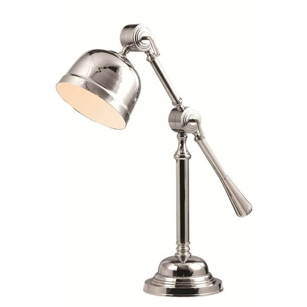Elegant Lighting Vintage Task 40.5 in. Chrome Table Lamp