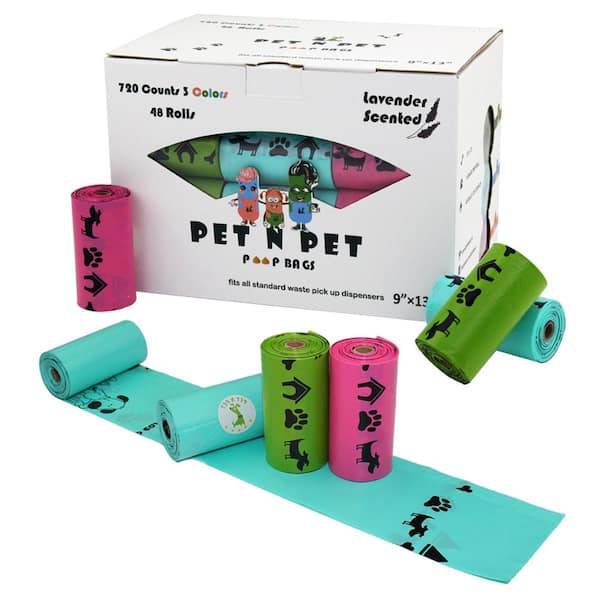 Rainbow Lavander Premium Pet Poop Bags (720-Count, 48-Roll)