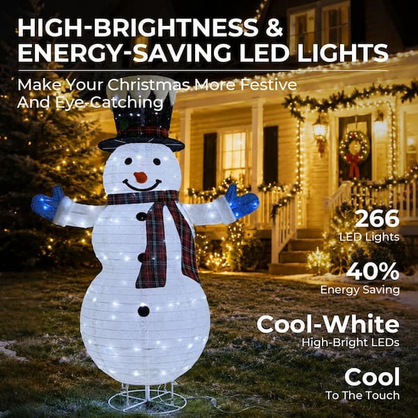 Starfree 47.5 in. 3-Piece Outdoor Christmas Decoration Pop-Up