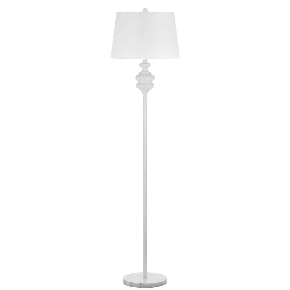 Elegant White 67.5'' Traditional Floor Lamp with LED Bulb
