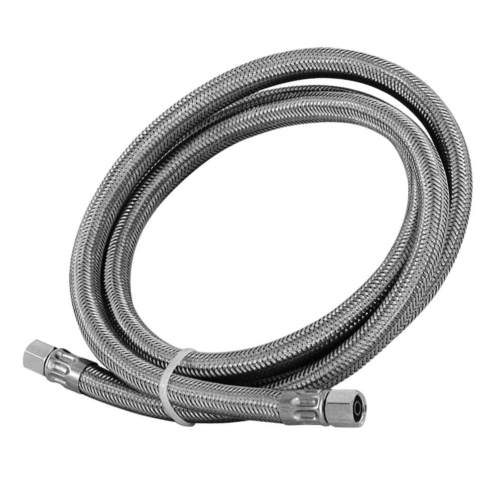 Everbilt 5 ft. Stainless Steel Icemaker Connector, Silver