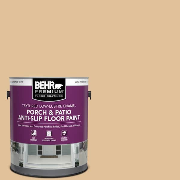 1 gal. #300E-3 Clair De Lune Textured Low-Lustre Enamel Interior/Exterior Porch and Patio Anti-Slip Floor Paint