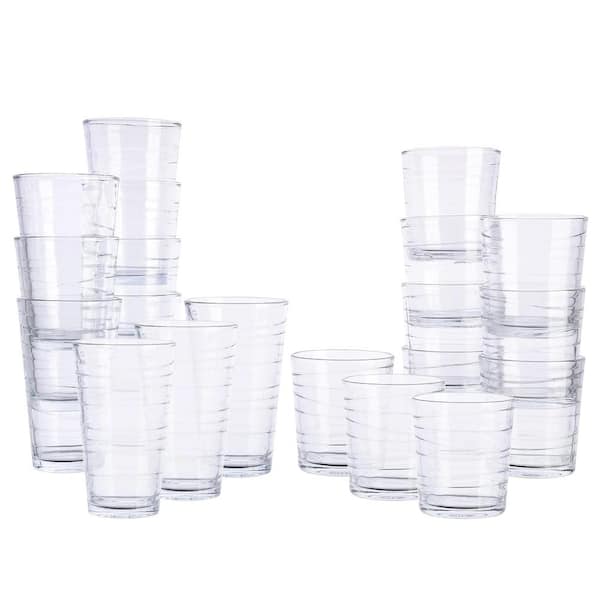 White - Drinking Glasses & Sets - Drinkware - The Home Depot