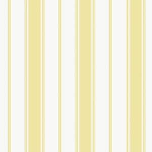 Yellow Smart Stripes 3 Heritage Stripe Matte Finish Non-Pasted Vinyl on Non-Woven Wallpaper Sample