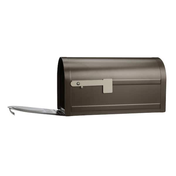 Northpointe Large, Steel Post Mount Mailbox, Venetian Bronze Northpointe Large, Steel Post Mount Mailbox, Venetian Bronze
