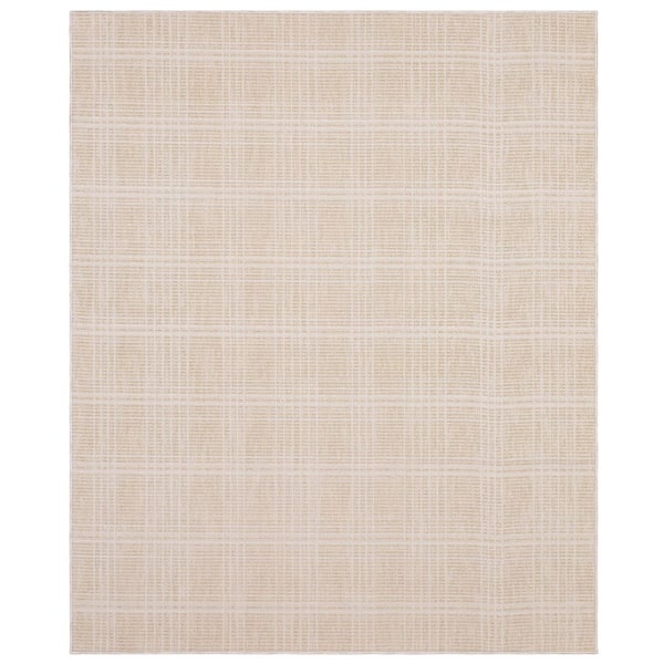 Stonehurst 6 ft. x 9 ft. Beige/Ivory Plaid Area rug