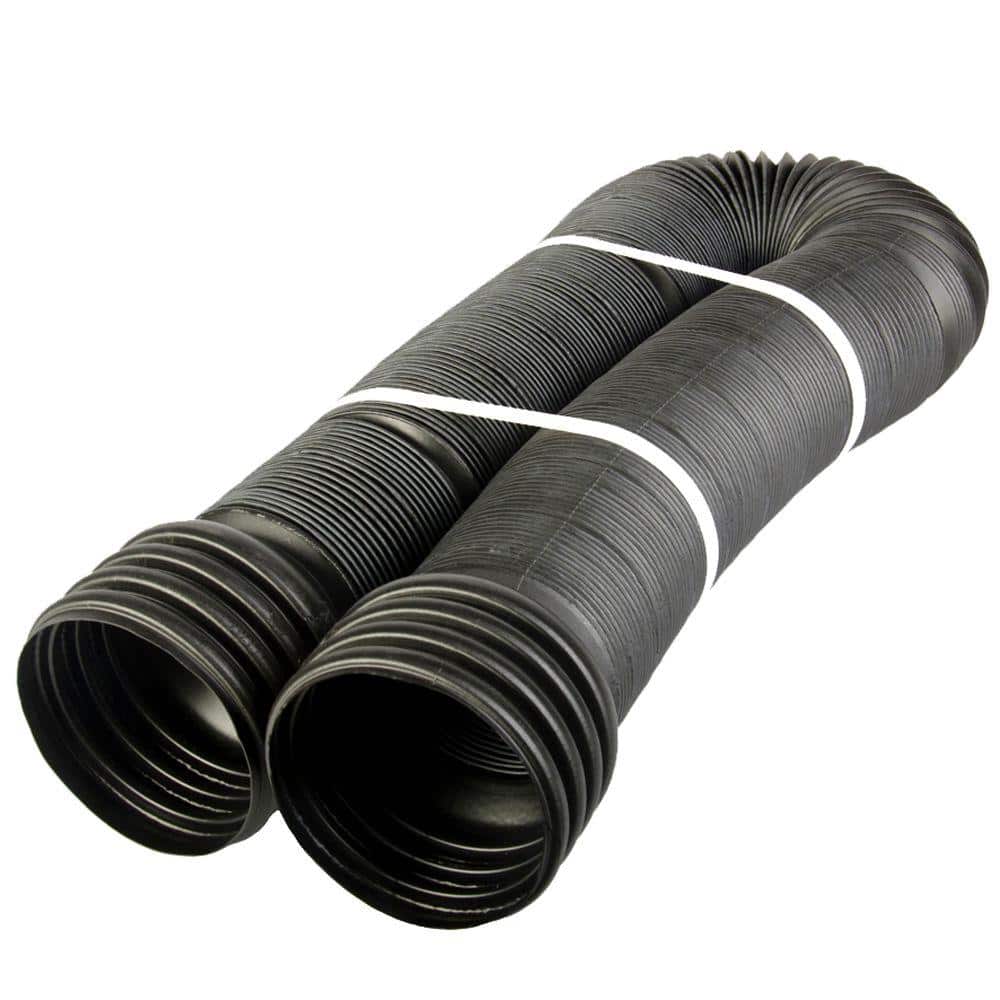 4 in. x 12 ft. Polypropylene Flexible Perforated Drain Pipe