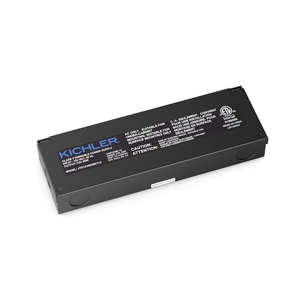 Textured Black 4TD 12V Direct Wire Dimmable Power Supply Transformer