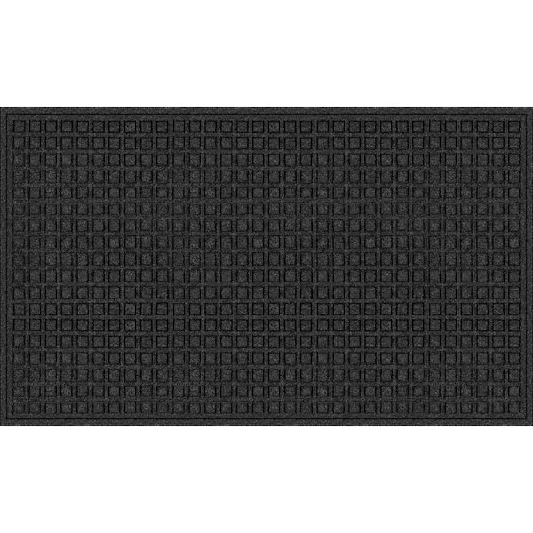 TrafficMaster Black 36 in. x 60 in. Synthetic Fiber and Recycled Rubber Commercial Door Mat