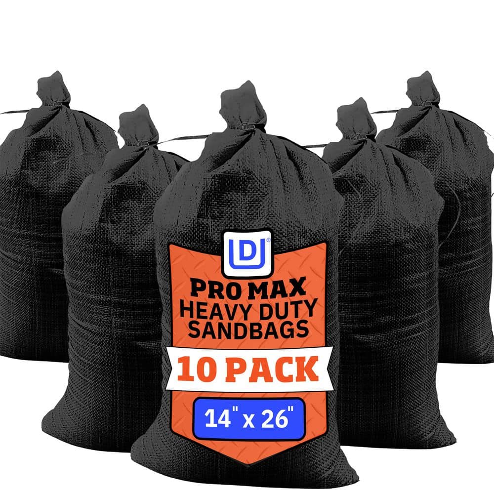 14 in. x 26 in. Black Pro Max Extra UV Flood Barrier Sand Bags with Tie Strings (10-Pack) price history on PriceWatchPro