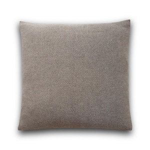 Veda Pillow, Linen Blend Cover, 100% Feather Insert, Brown Harvest Taupe