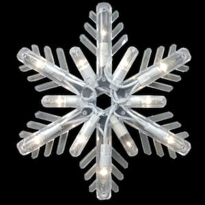 150-Light Clear Random Sparkle Snowflake Icicle Light Set