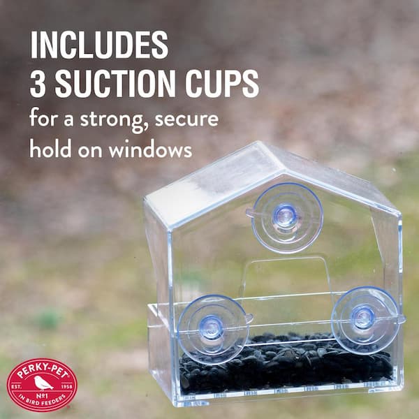 Dropship Pet Bird Feeder; Nature Anywhere Clear Plastic Window Bird Feeder  For Outside - Clear Window Bird Feeders With Strong Suction Cups to Sell  Online at a Lower Price