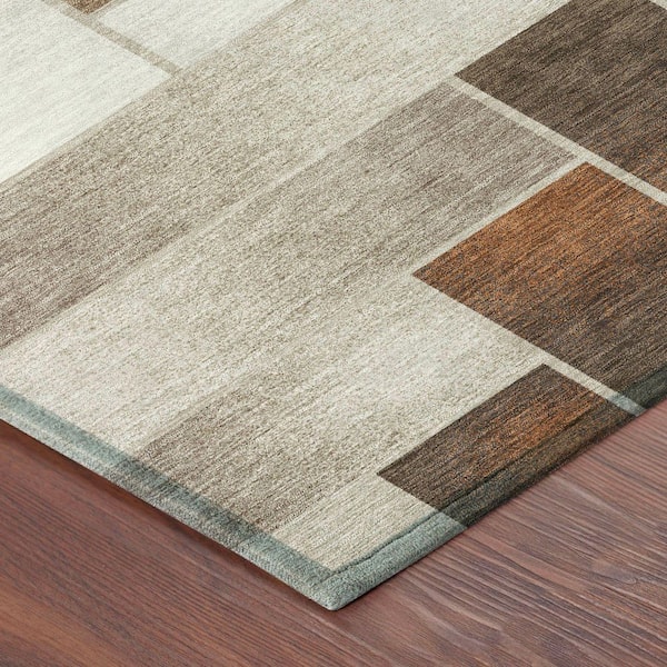 Chantille Machine Washable Indoor/Outdoor Abstract ACN2709 Beige 10 ft. x 14 ft. Area Rug