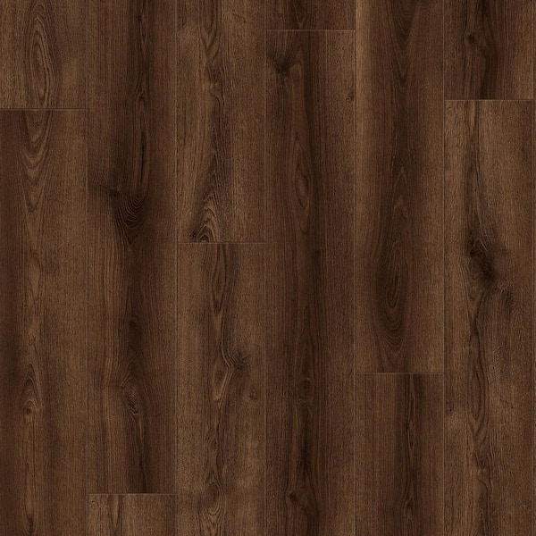 Take Home Sample-High Shoals Falls Oak Standard Length Waterproof Click Lock Laminate Wood Flooring