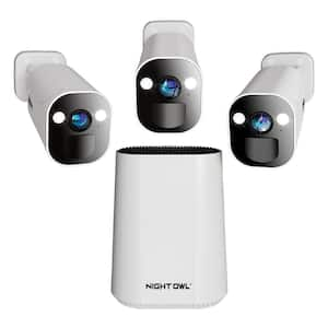 8-Channel 2K 64GB Smart NVR Security Camera System with 3-Wire Free Spotlight Cameras with 2-Way Audio