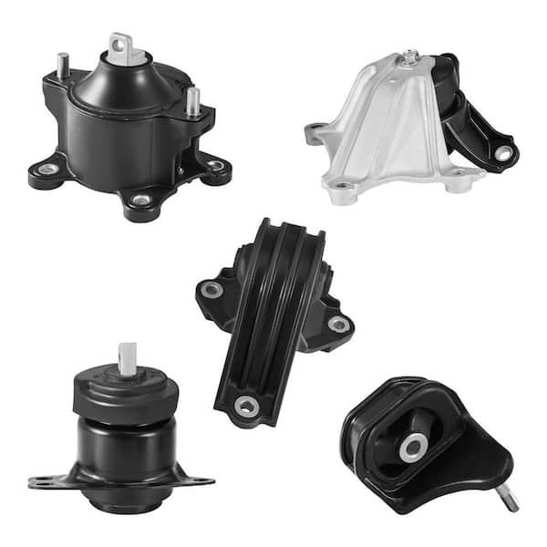 Engine Motor Mount and Transmission Mount Kit, Set of 5 Compatible with 2013-2017 Honda Accord 2.4L, Replaces OE# A65072