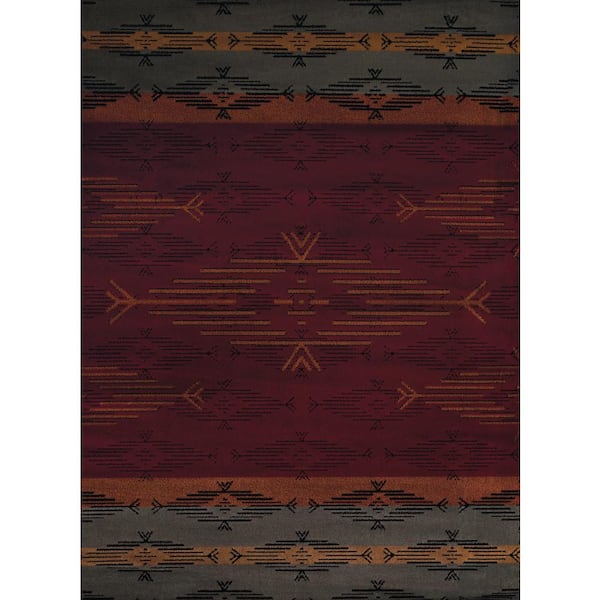United Weavers Affinity Native Skye Red 1 ft. 10 in. x 3 ft. Accent Rug