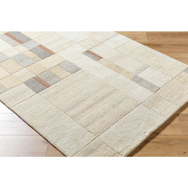 Forum FM-7247 5 ft. x 8 ft. Handmade Rug, Ivory and Beige