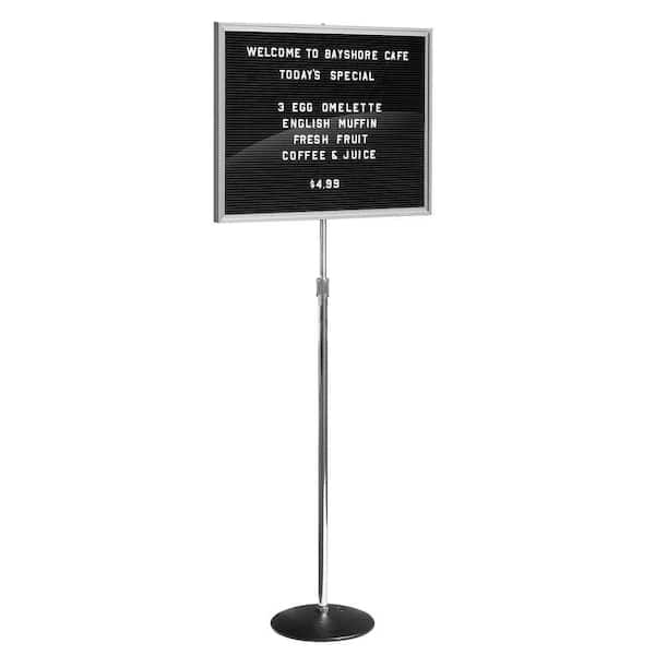 Salsbury Industries Standing Directory Memo Board in Aluminum