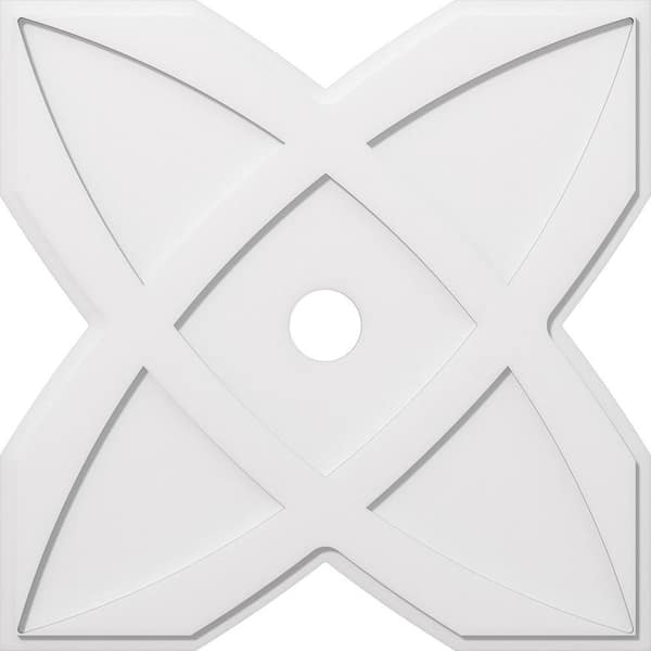 Ekena Millwork 1 in. P X 12-1/2 in. C X 36 in. OD X 4 in. ID Titus Architectural Grade PVC Contemporary Ceiling Medallion