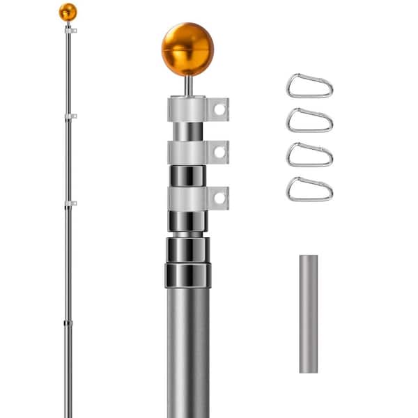 Extra Thick 25 ft. Aluminum Telescoping Flagpole
