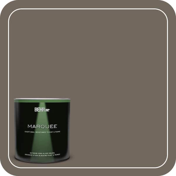 BEHR MARQUEE 1 qt. #T16-20 Opus Semi-Gloss Enamel Exterior Paint & Primer