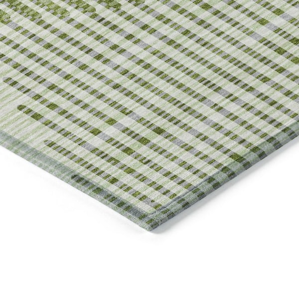 Chantille Machine Washable Indoor/Outdoor Abstract ACN1001 Green 1 ft. 8 in. x 2 ft. 6 in. Area Rug