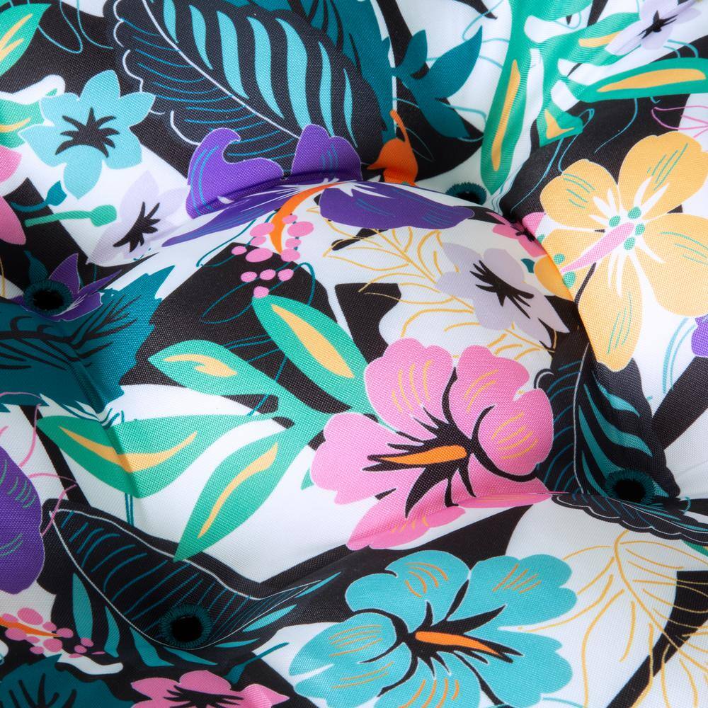Star Foliage Multicolor Water-Resistant Patio Chair Cushions, 19" x 19" x 5" (2-Pack)